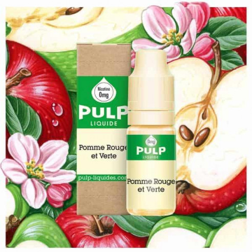 E-liquide Pomme Rouge et Verte 10ml - Pulp 