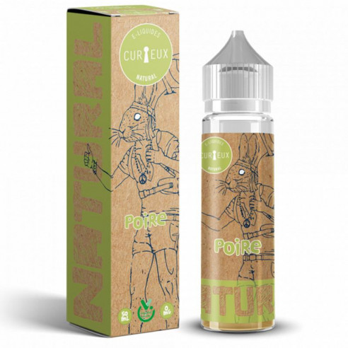 E-liquide Poire 50ml Edition Natural - Curieux